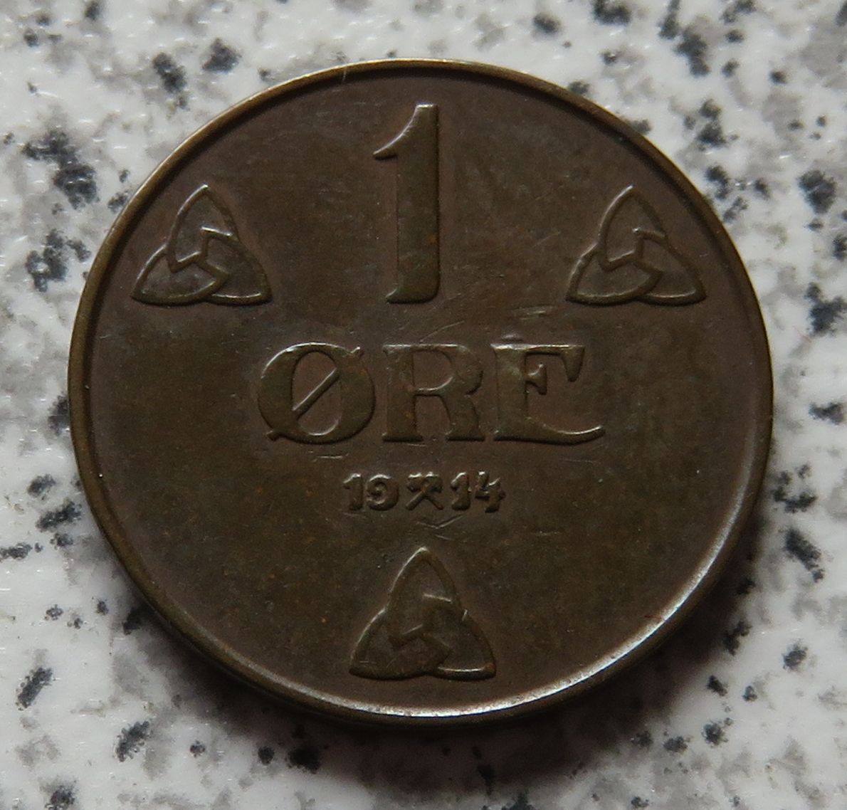  Norwegen 1 Öre 1914   