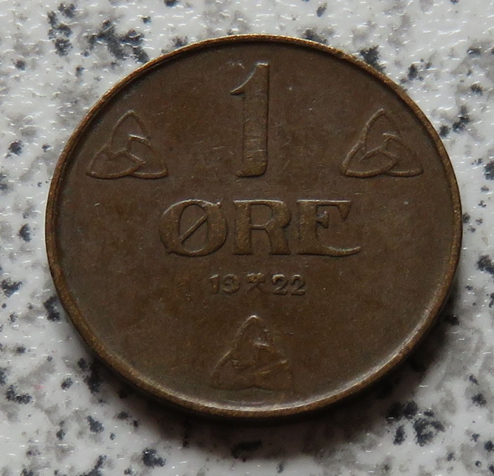  Norwegen 1 Öre 1922   