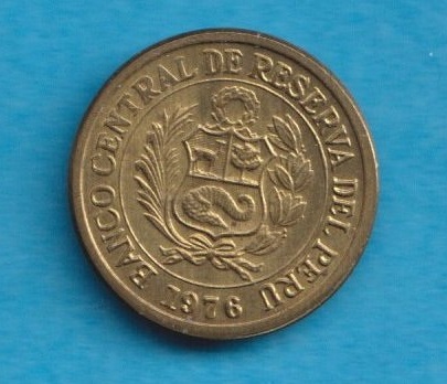  Peru 1/2 Sol de Oro 1976   