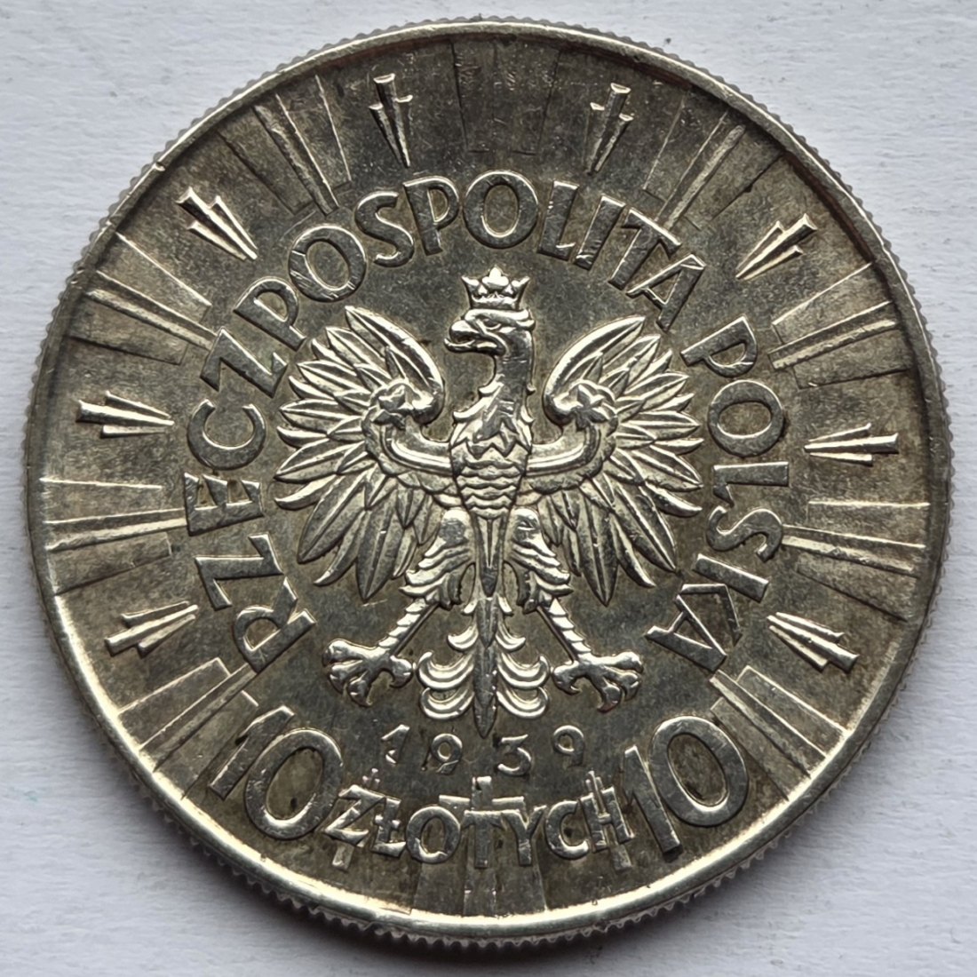  Polen: 10 Zloty 1939   