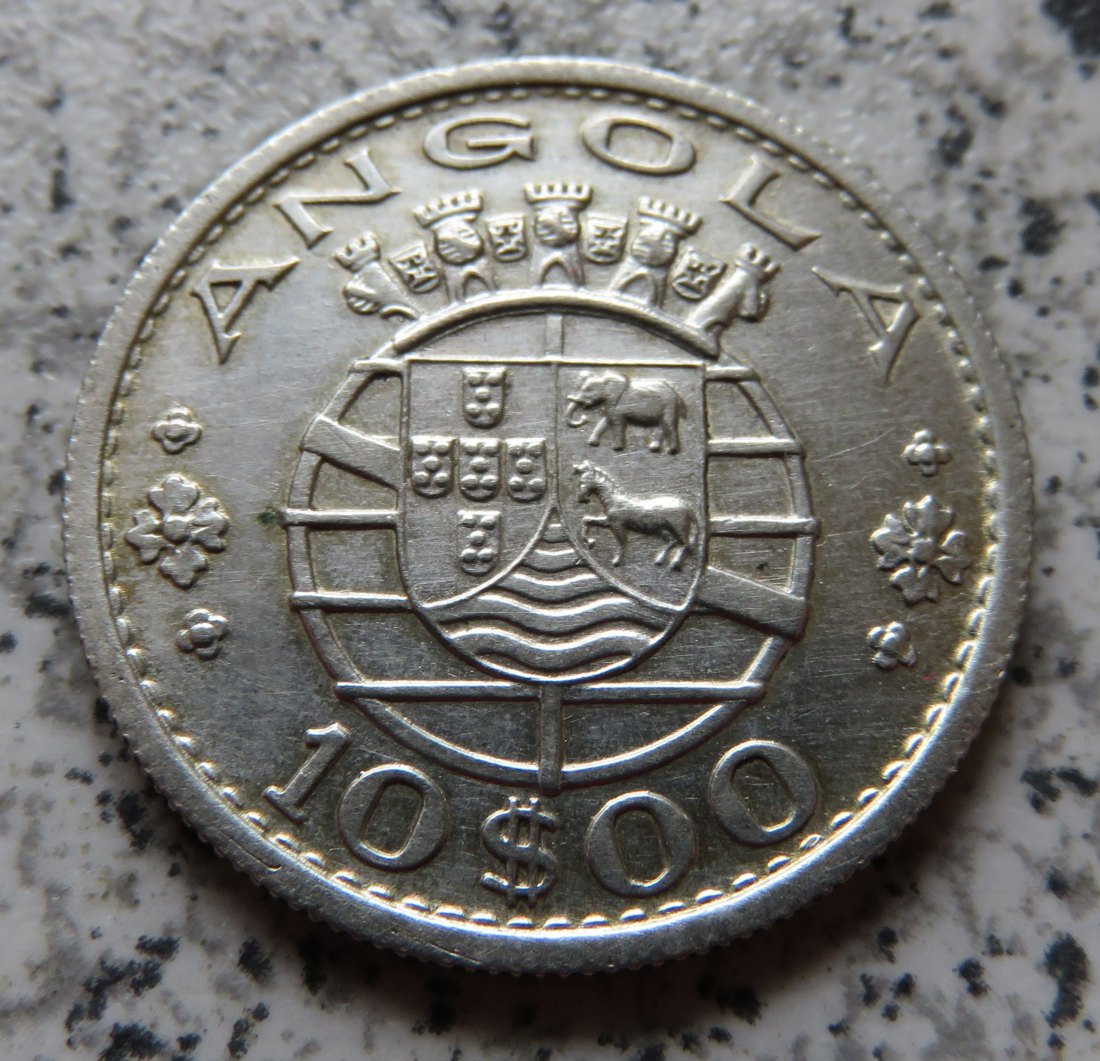  Angola 10 Escudos 1952   