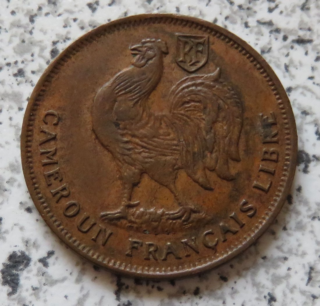  Kamerun 1 Franc 1943, KM 7 Libre   