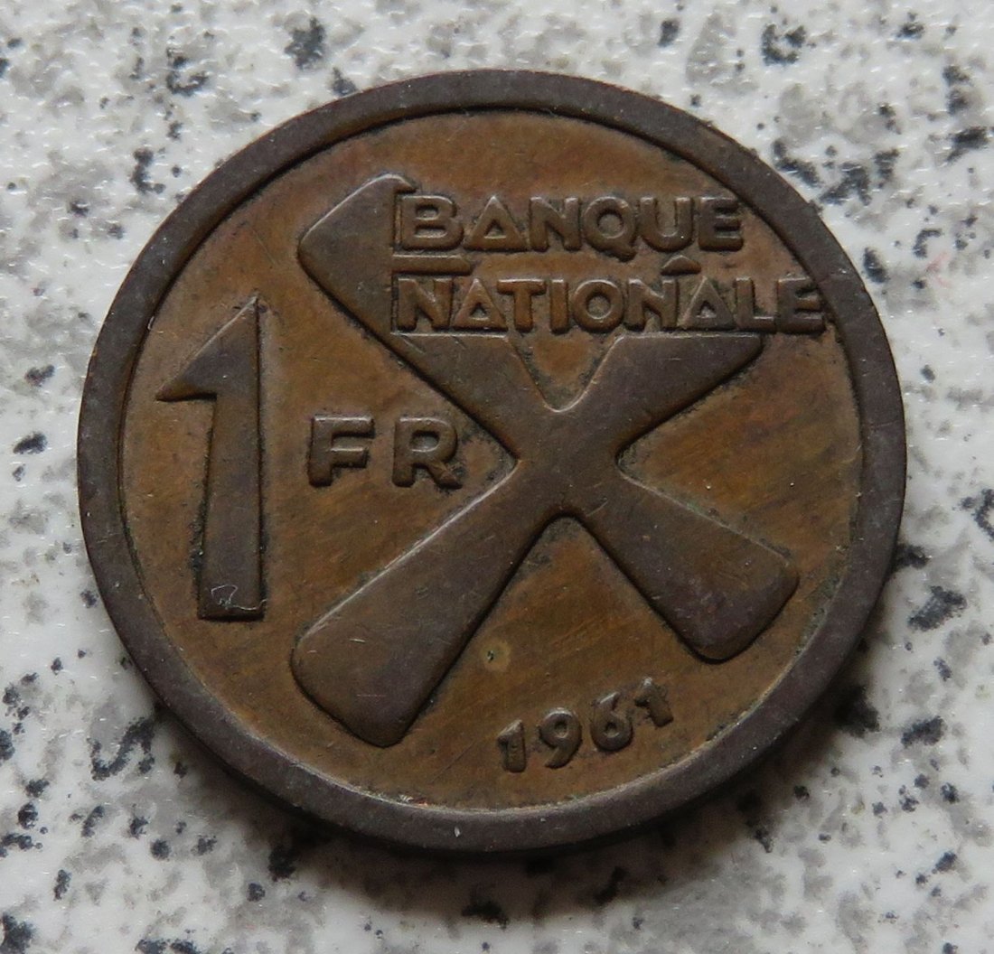  Katanga 1 Franc 1961   