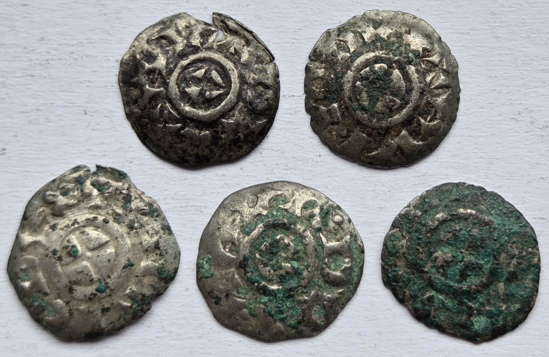  Venedig: Lot aus fünf Denaren, 12./13. Jahrhundert   