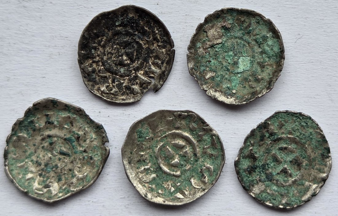  Venedig: Lot aus fünf Denaren, 12./13. Jahrhundert   