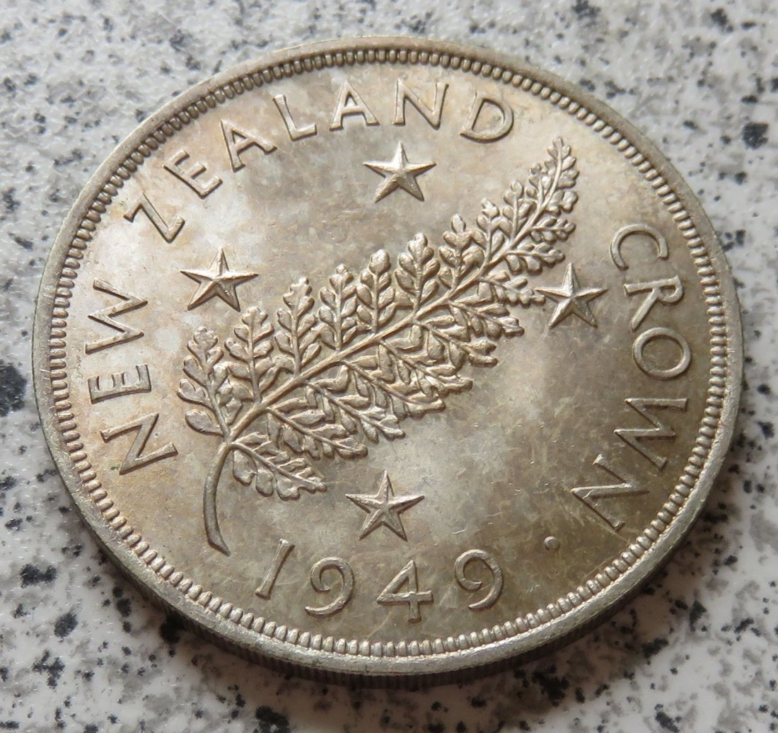  Neuseeland 1 Crown 1949   