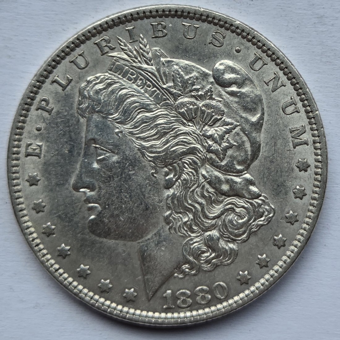  USA Vereinigte Staaten: 1 Dollar (Morgan-Dollar) 1880   