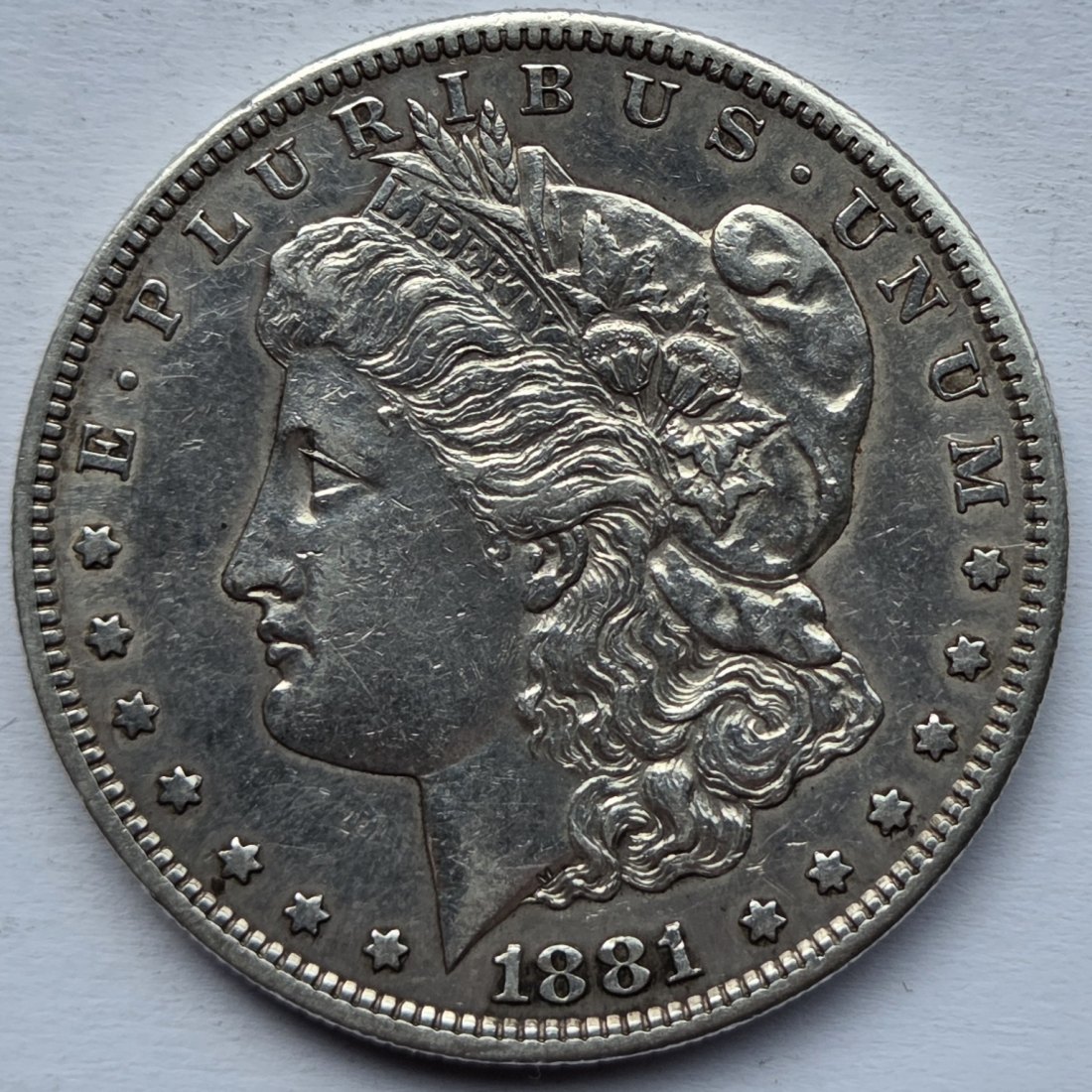  USA Vereinigte Staaten: 1 Dollar (Morgan-Dollar) 1881 S   