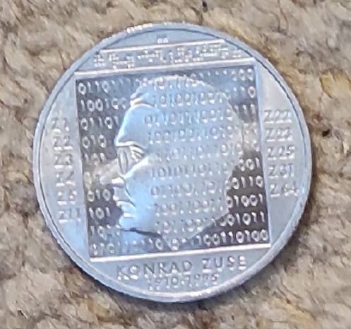  Deutschland 10 € 2010, SILBER, Geburt von Konrad Zuse   
