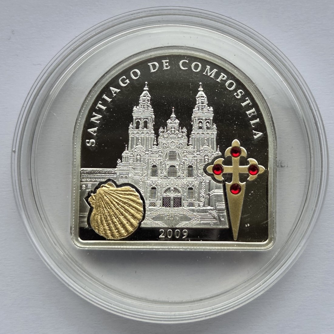  Cook Islands: 5 Dollars Santiago de Compostela 2009, 25 g Feinsilber   