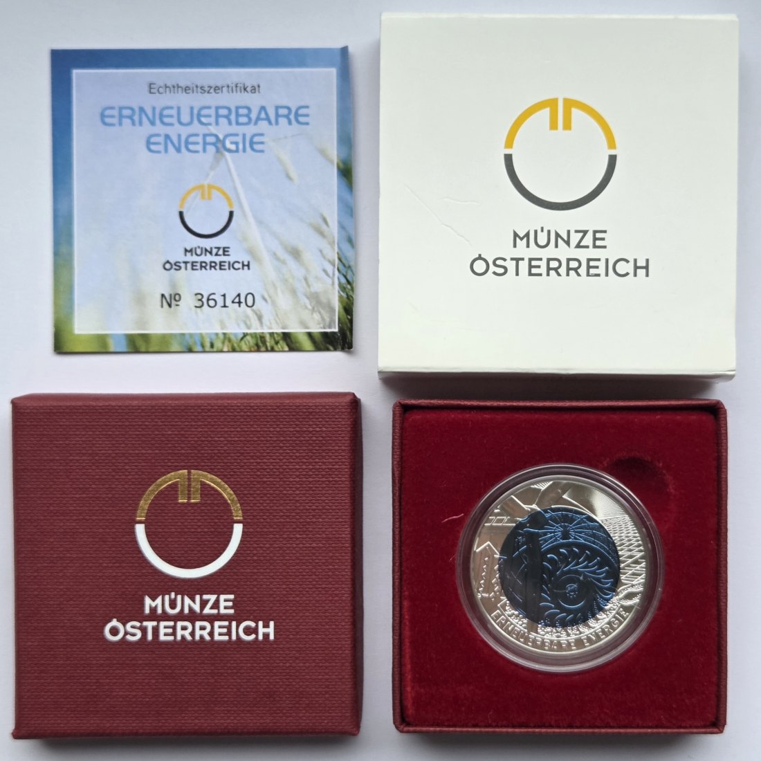  Österreich: 25 Euro Niob Erneuerbare Energie 2010   