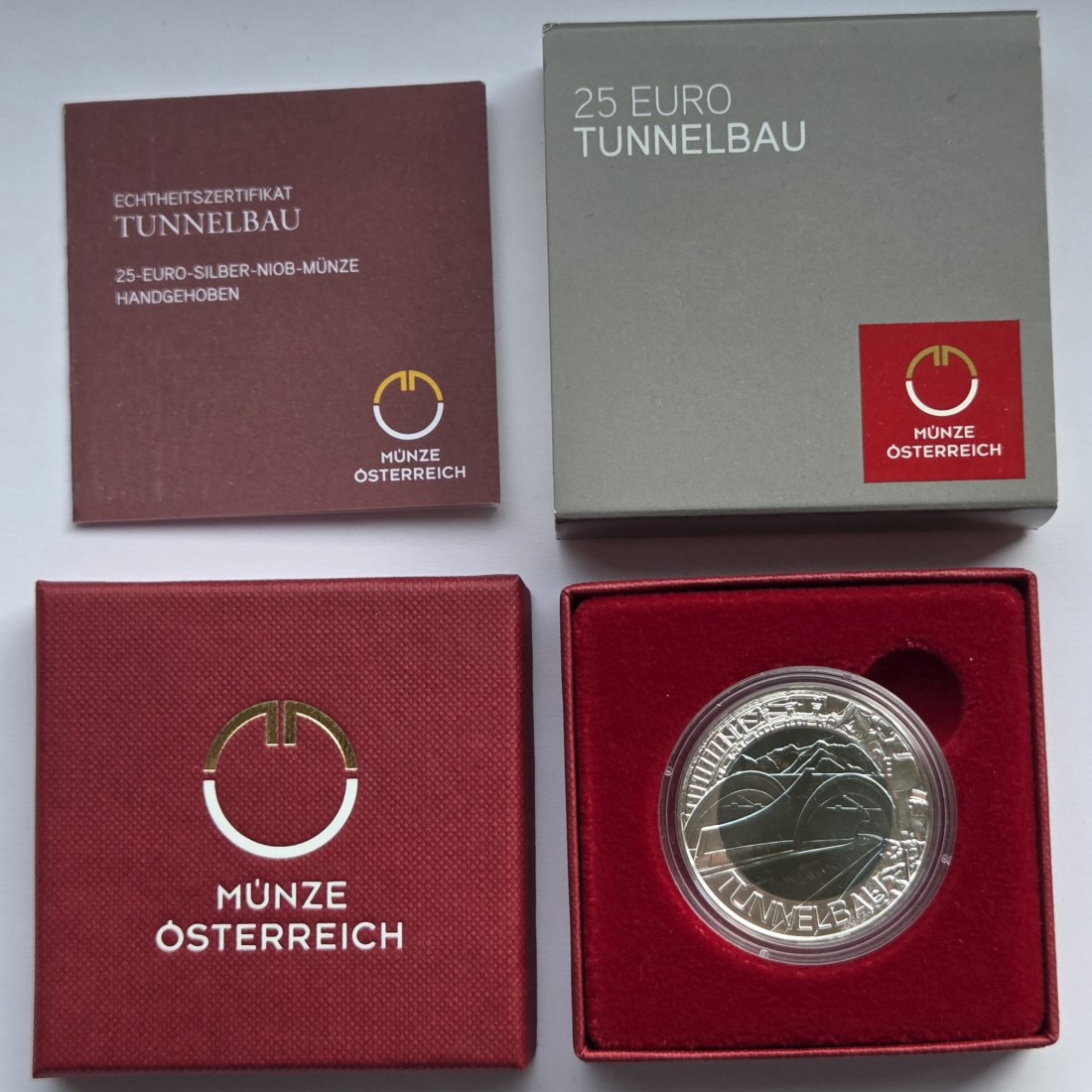  Österreich: 25 Euro Niob Tunnelbau 2013   