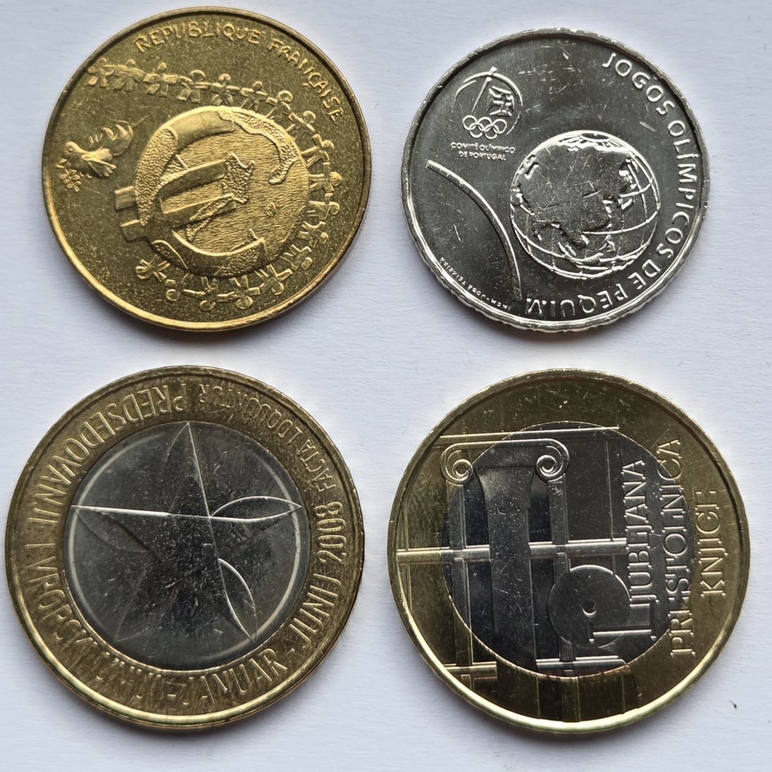  Euro: Lot aus vier Gedenkmünzen   