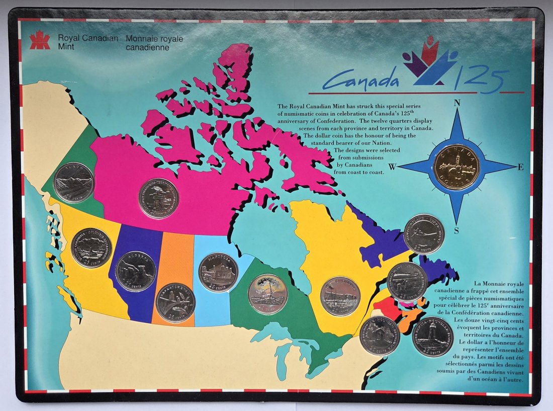  Kanada: Set 125 Jahre Kanada   
