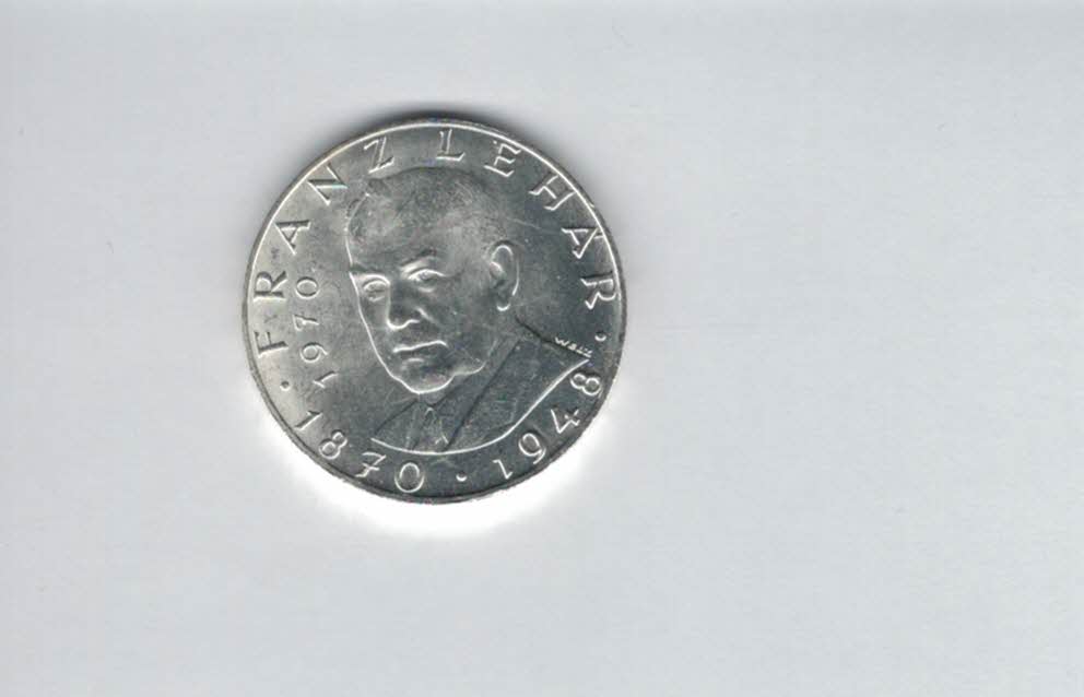  25 Schilling 1970 Franz Lehar silber 10,4g fein 2. Rep Österreich Spittalgold9800 (4588/16)   