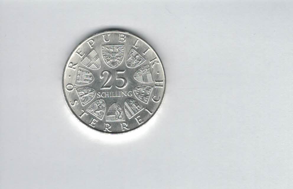  25 Schilling 1970 Franz Lehar silber 10,4g fein 2. Rep Österreich Spittalgold9800 (4588/16)   