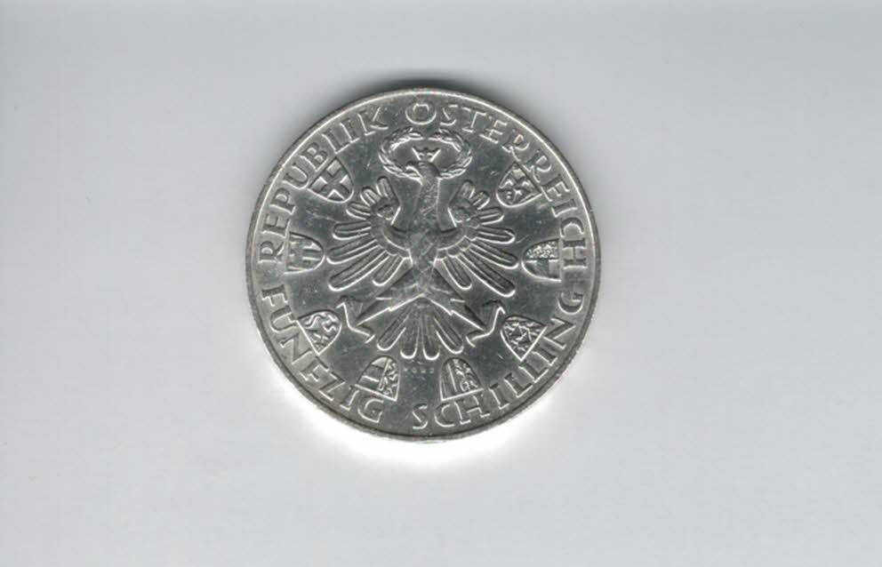  50 Schilling 1959 Andreas Hofer Tiroler Freiheit silber 18g fein Österreich Spittalgold9800 (4584/1)   