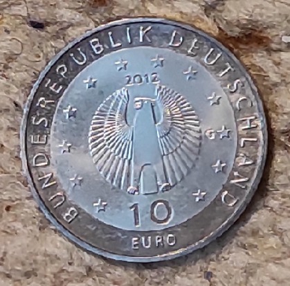  Deutschland 10 € 2012, 50 Jahre Deutsche Welthungerhilfe   