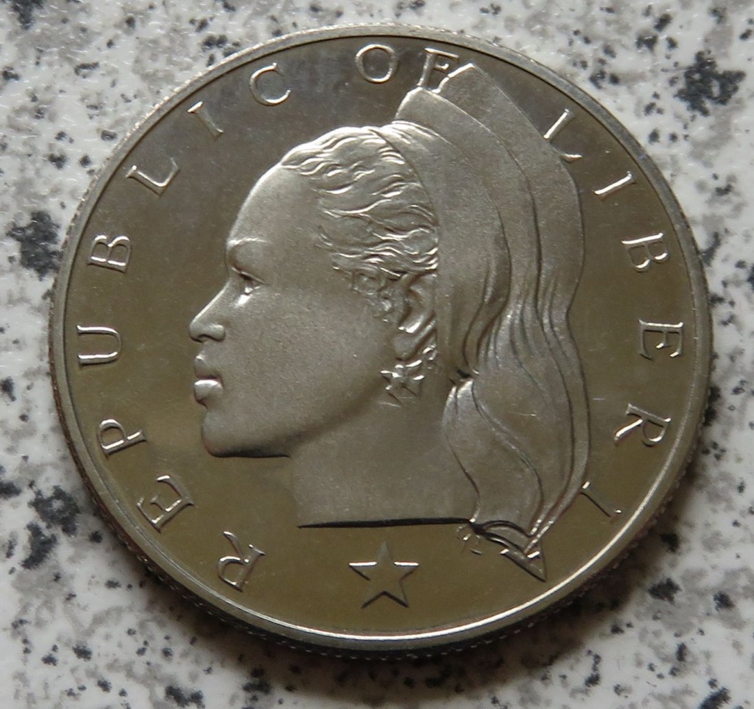  Liberia 50 Cents 1974   