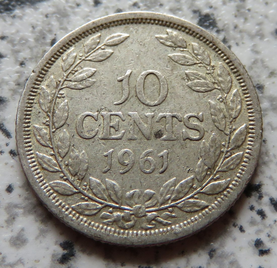  Liberia 10 Cents 1961   