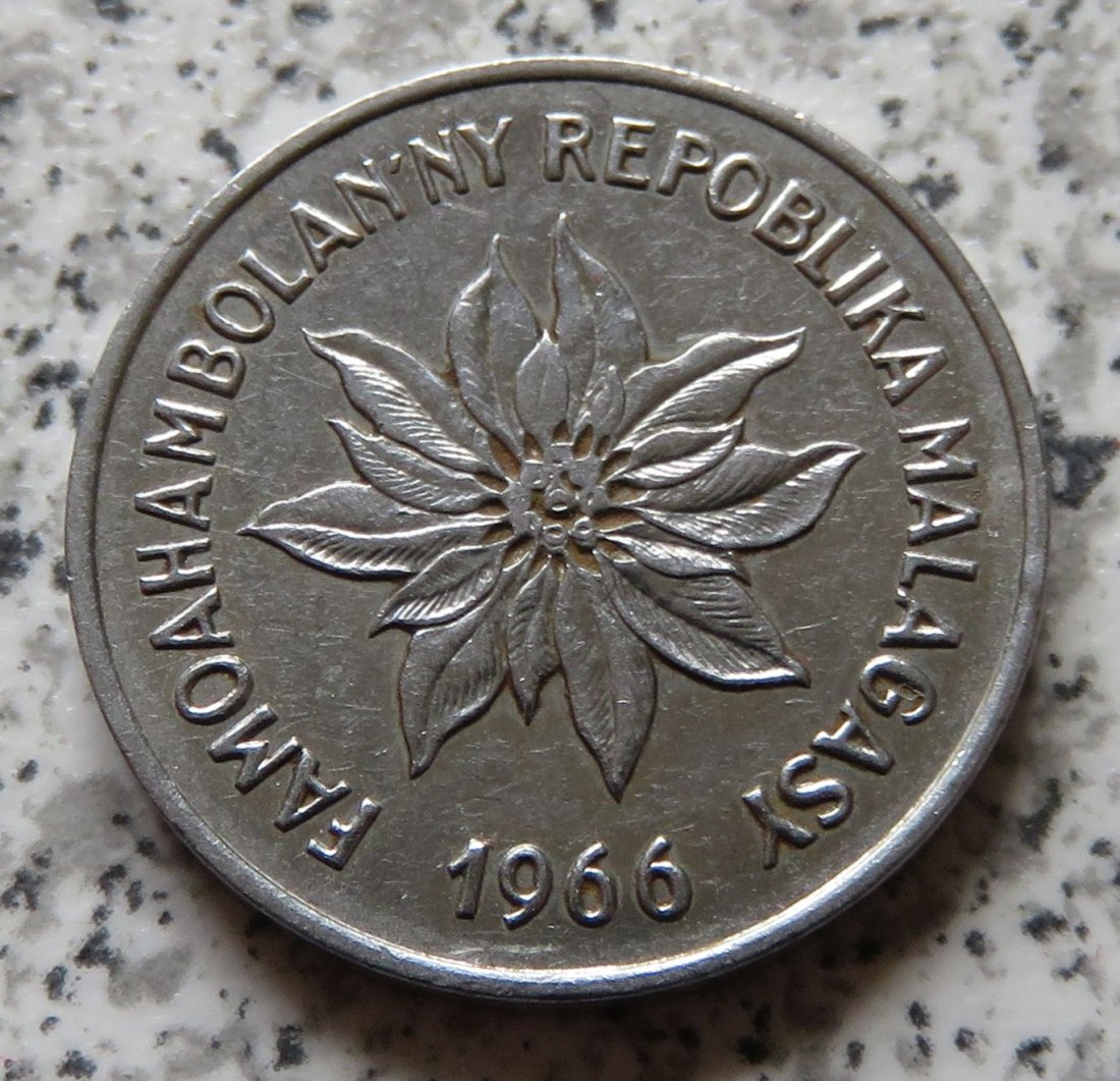  Madagaskar Malagasy 5 Francs 1966   