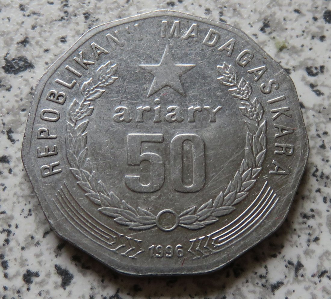  Madagaskar 50 Ariary 1996   