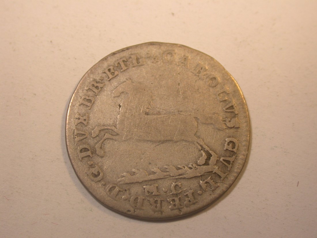  J11  Braunschweig Wolfenbüttel  1/12 Taler 1790 in s-ss  Originalbilder   