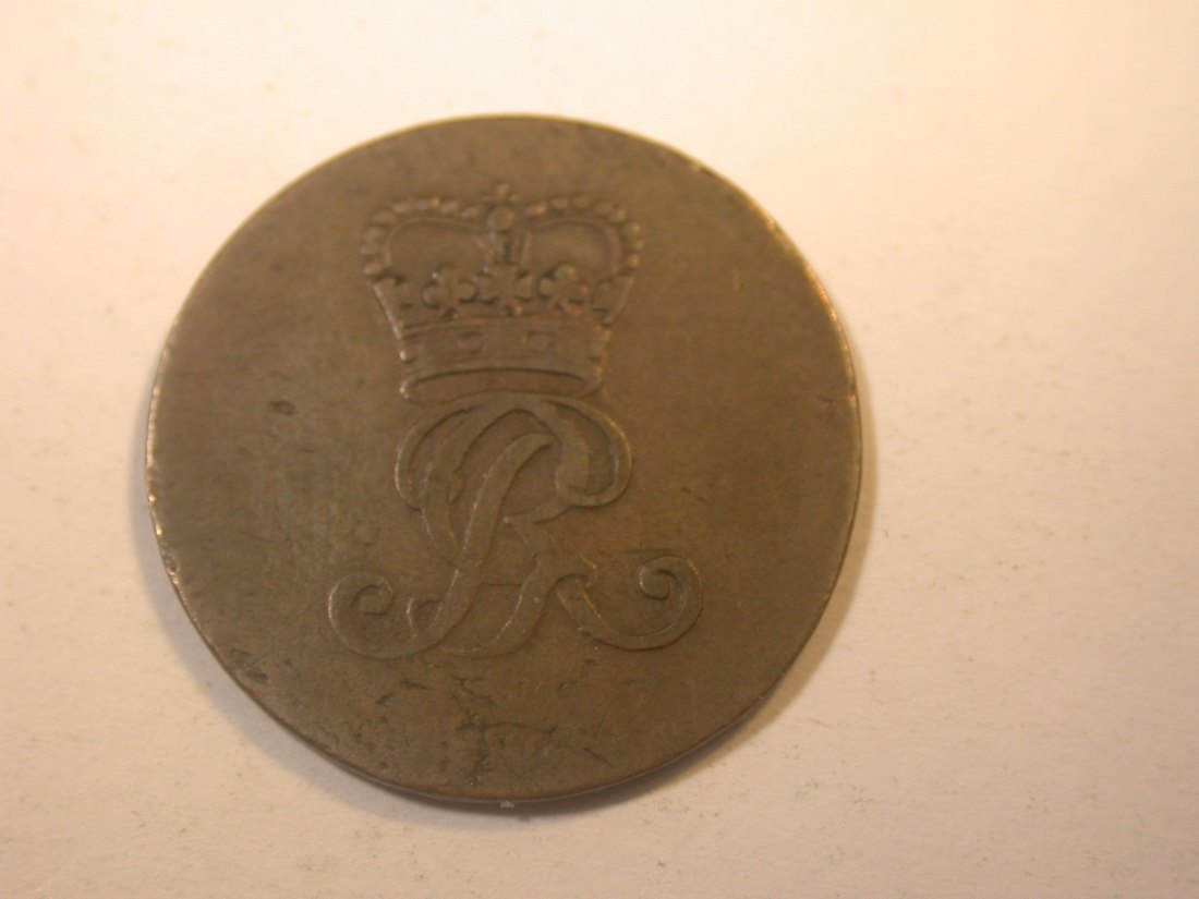  J11  Braunschweig Lüneburg 1 Pfennig 1781  Monogramm Selten    Originalbilder   