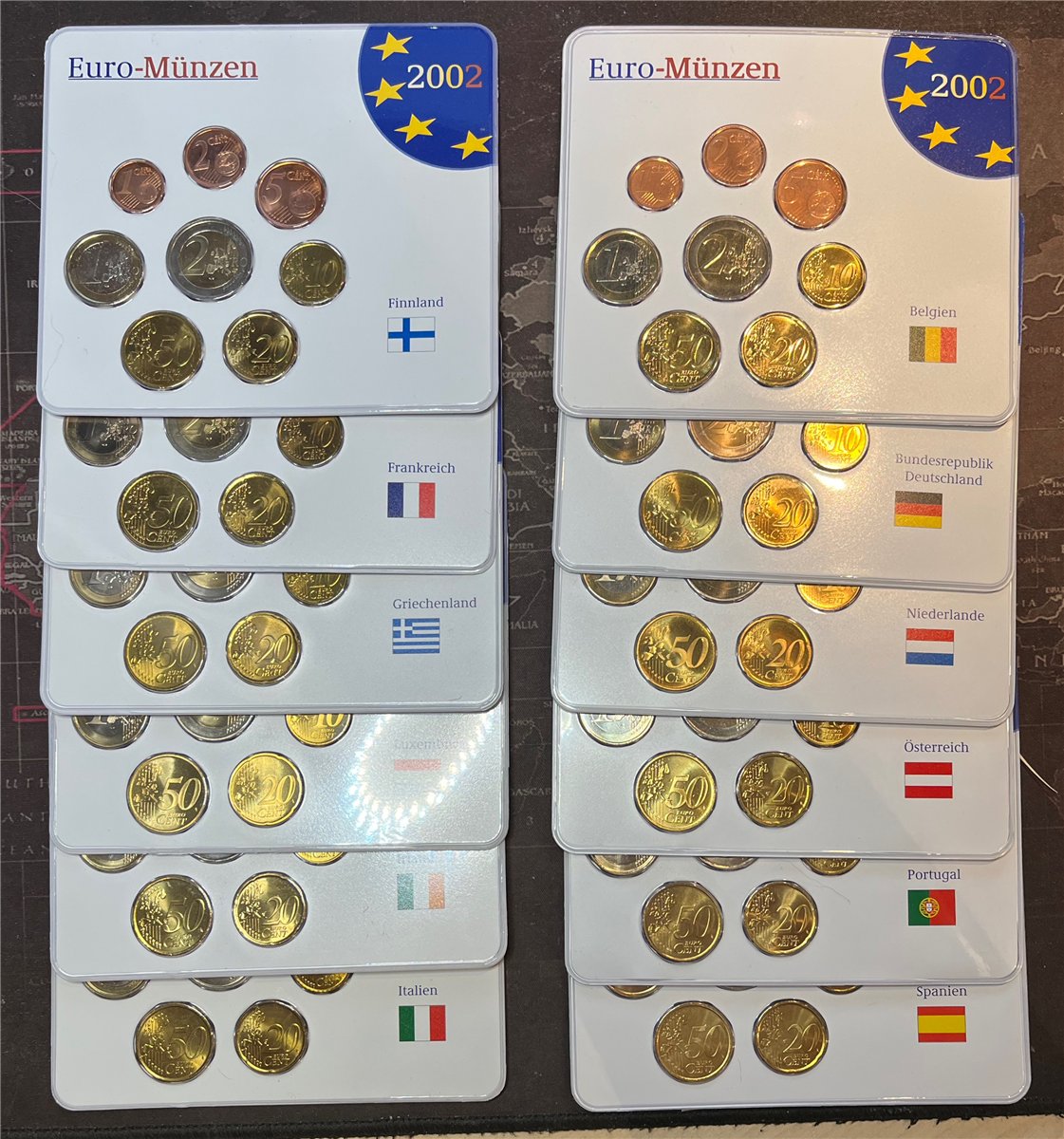  EURO KMS 2002 der 12 Teilnehmerländer in Orginalverpackung   