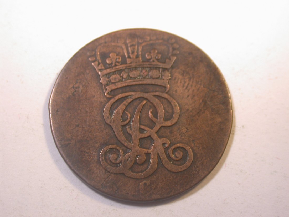  J11  Braunschweig Lüneburg 1 1/2 Pfennig 1792 in f.ss   Originalbilder   