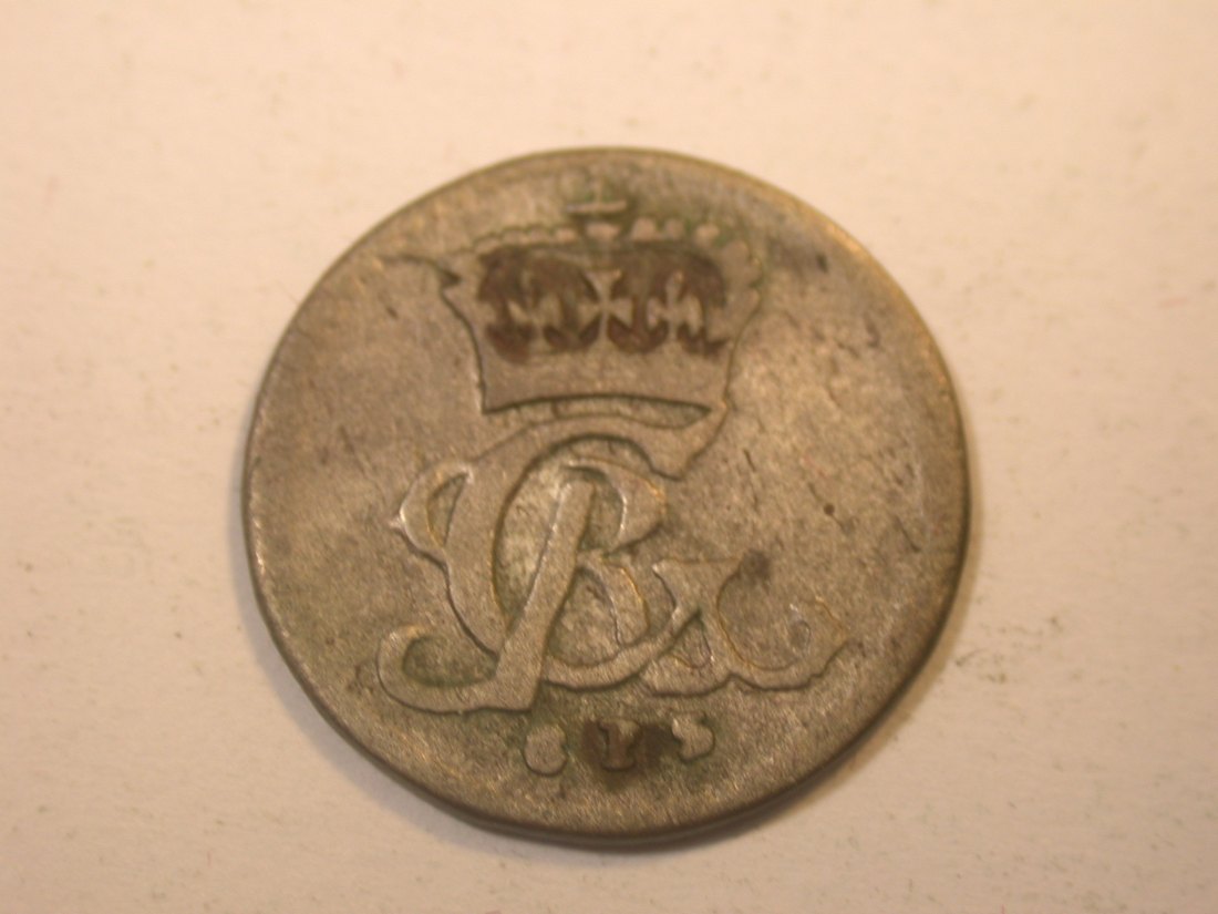  J11  Braunschweig Lüneburg  4 Pfennig 1740 in f.ss Grünspan    Originalbilder   