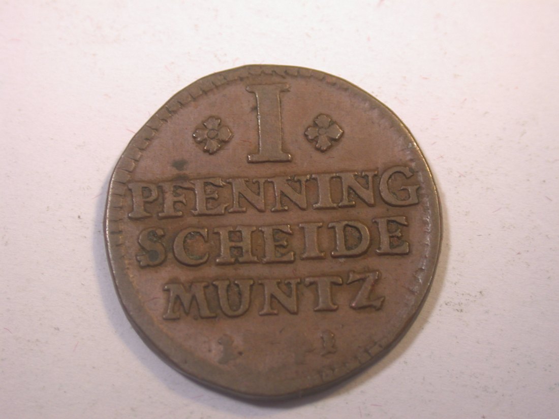  J11  Br. Calenberg Hannover  1 Pfennig 1741 in ss   Originalbilder   