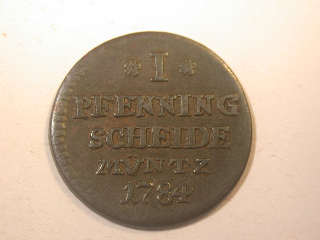  J11  Br. Calenberg Hannover  1 Pfennig 1784 in f.ss   Originalbilder   