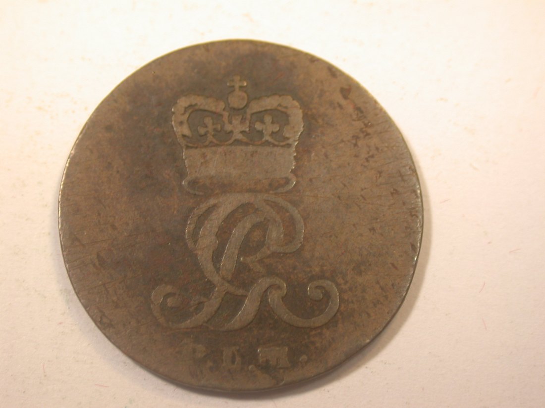  J11  Br. Calenberg Hannover  1 Pfennig 1798 in s-ss   Originalbilder   