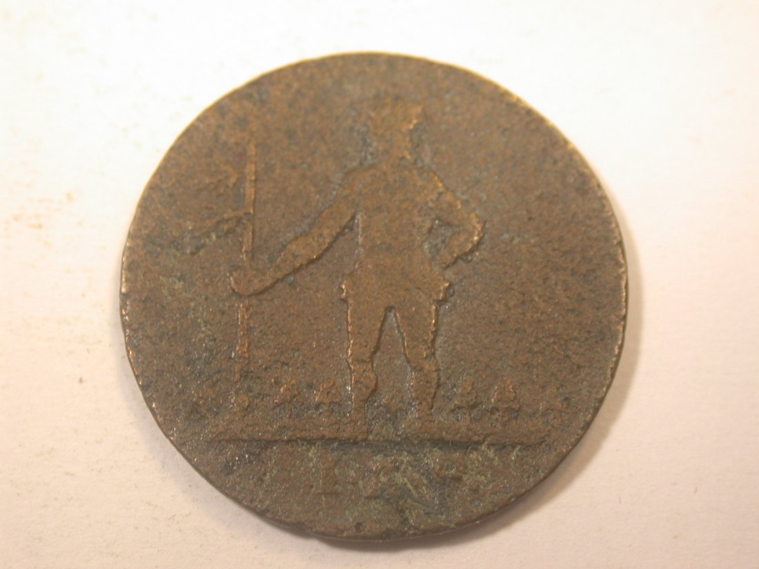  J11  Braunschw. Wolfenbüttel  1 Pfennig 1763 in f. schön    Originalbilder   