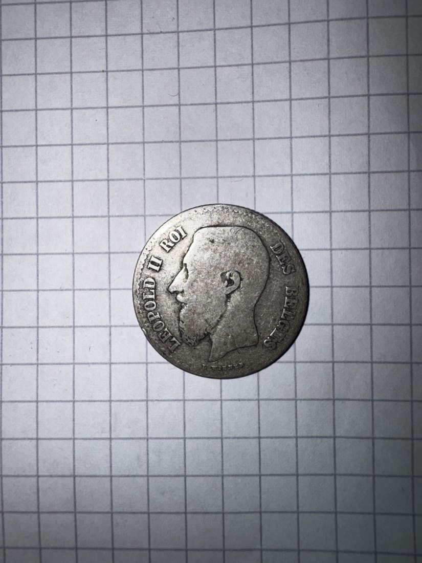 Belgien, 1 Franc, 1867, zustand siehe Fotos