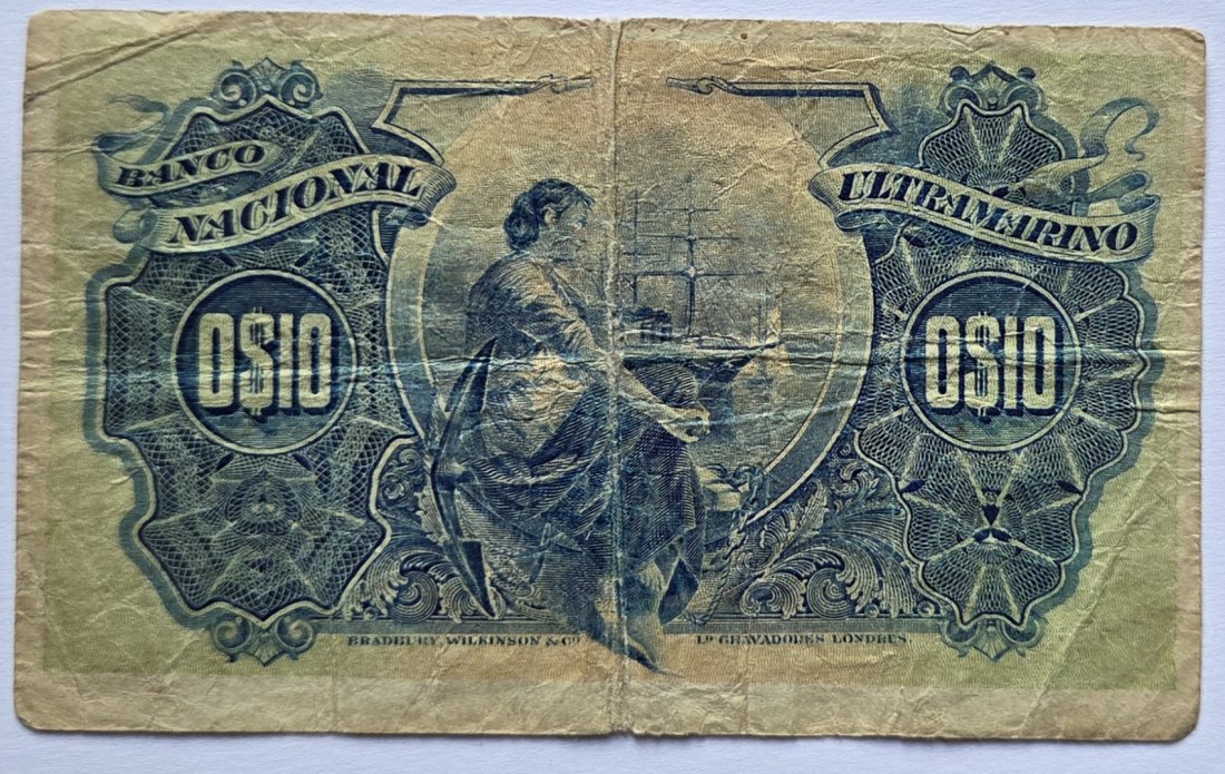  Mosambik: 10 Centavos 1914   