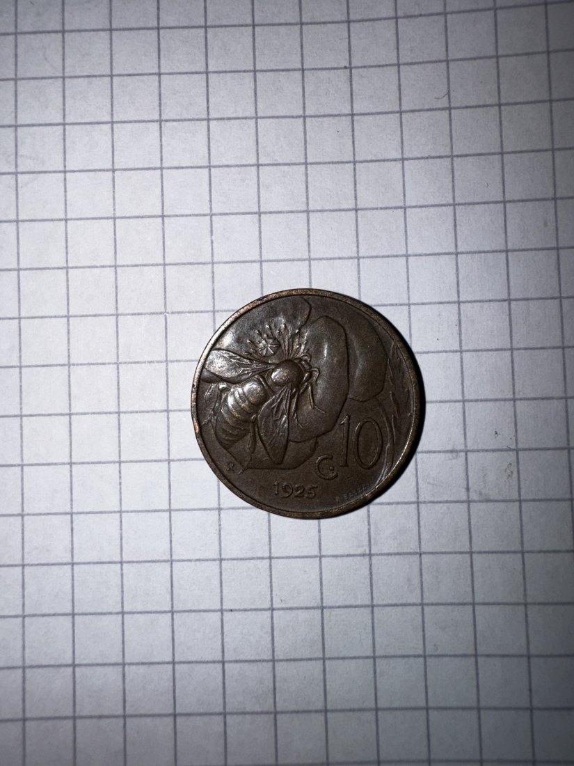  Italien, 10 centimes, 1925   