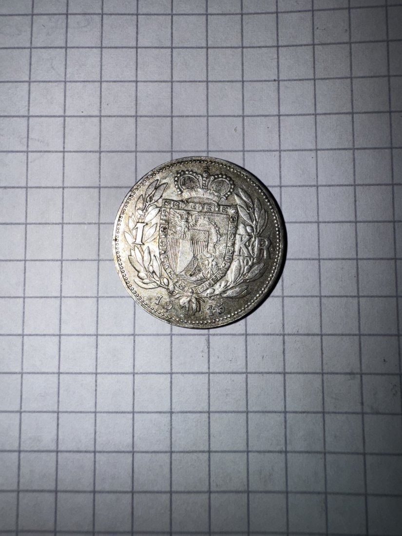  Lichtenstein, 1 Krone, 1915   