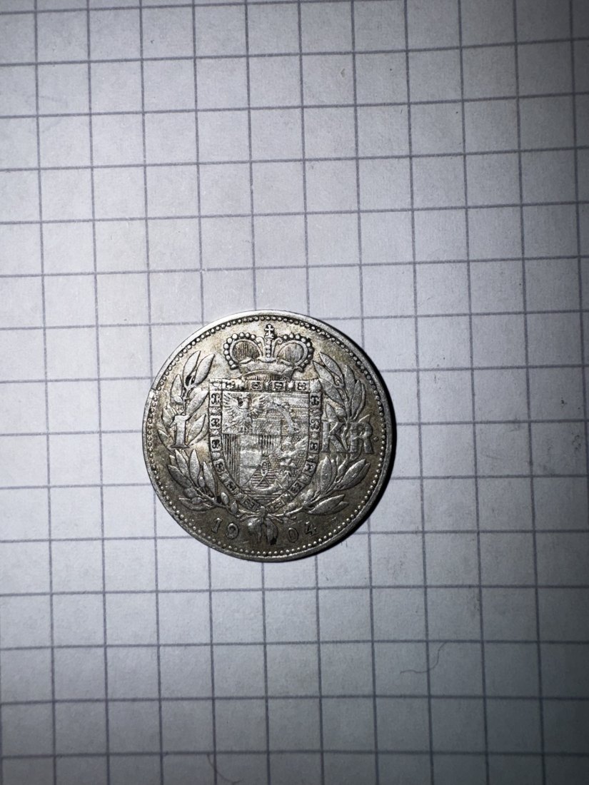  Lichtenstein, 1 Krone, 1904   
