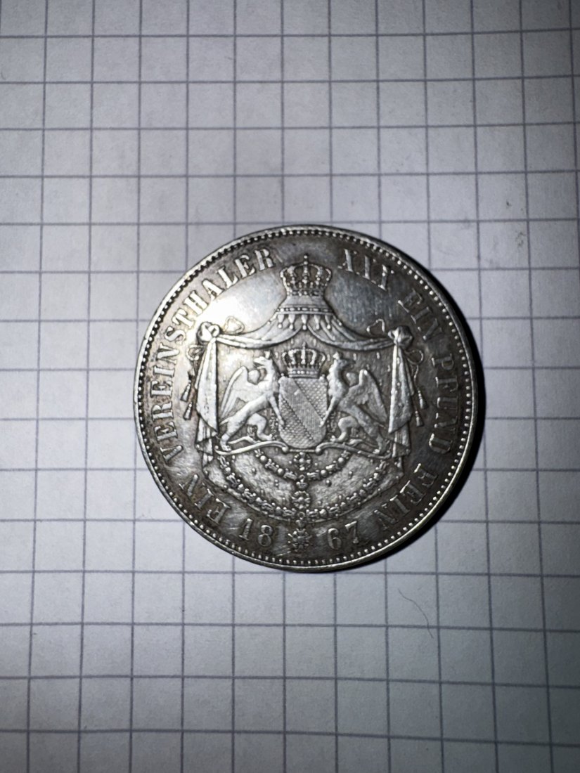  Deutschland, 1 Thaler, 1867   