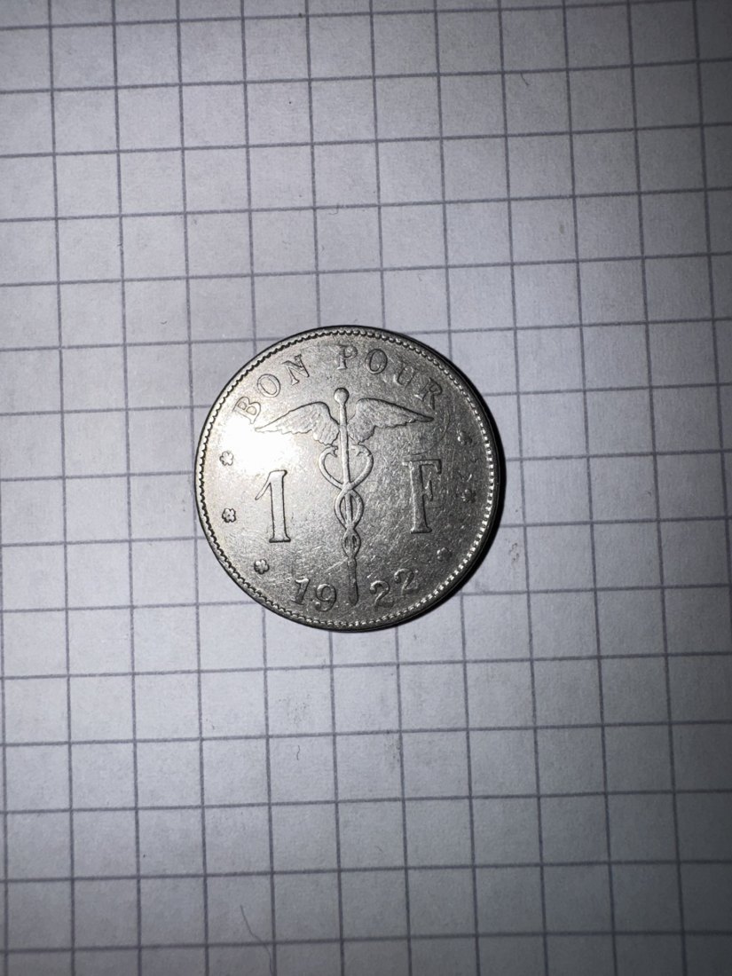 Belgien, 1 Franc, 1922