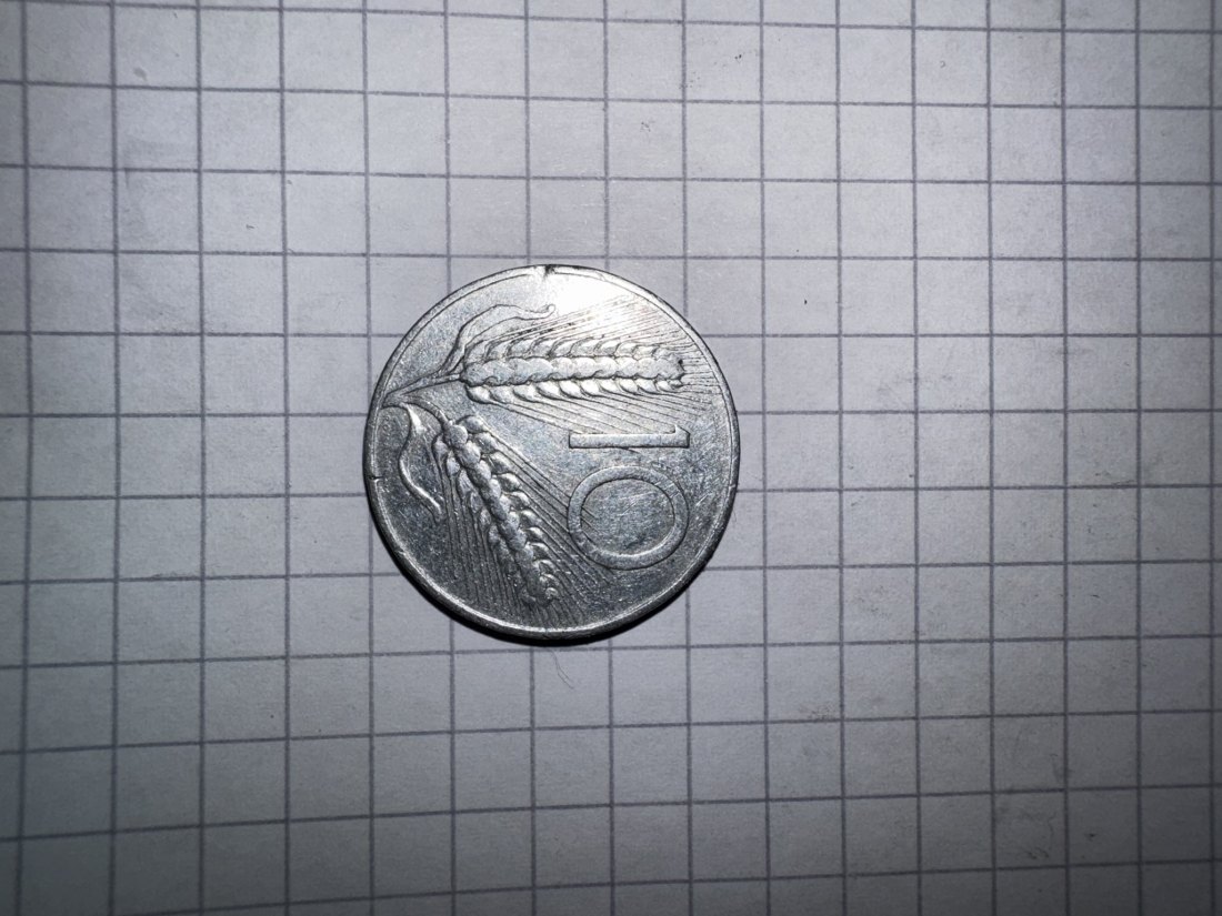  Italien, 10 Lire, 1952   