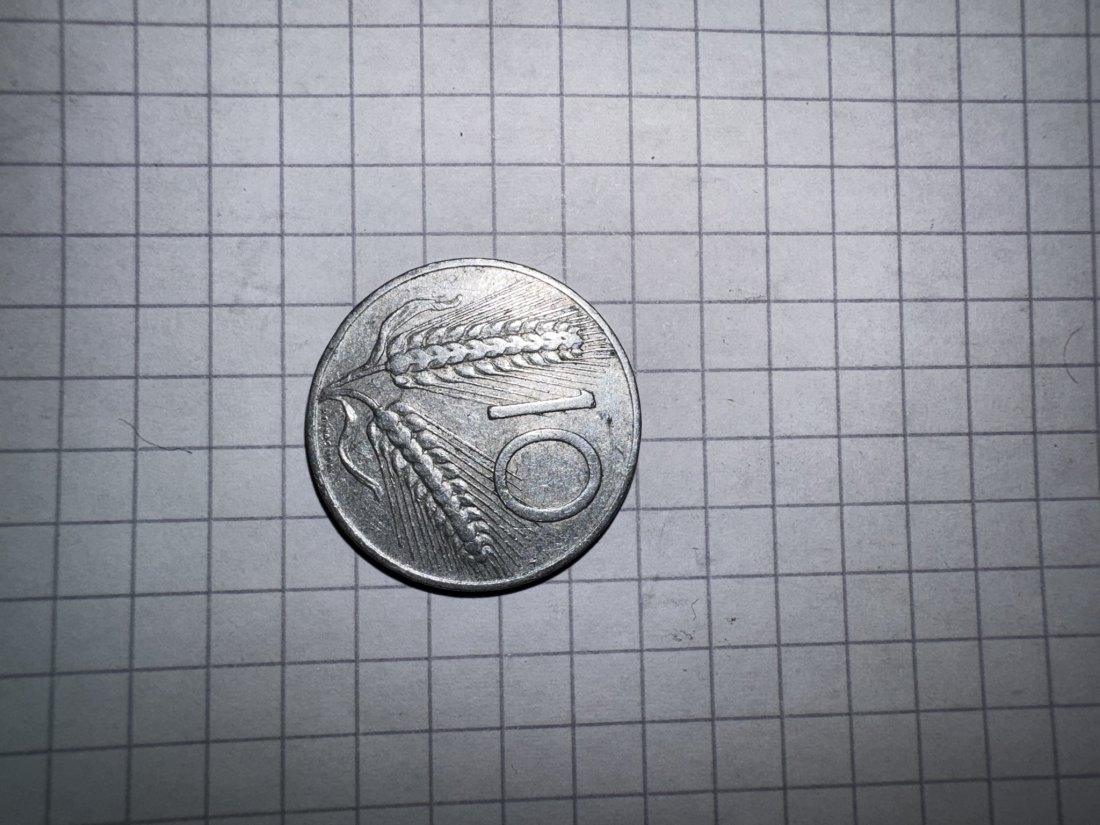 Italien, 10 Lire, 1954
