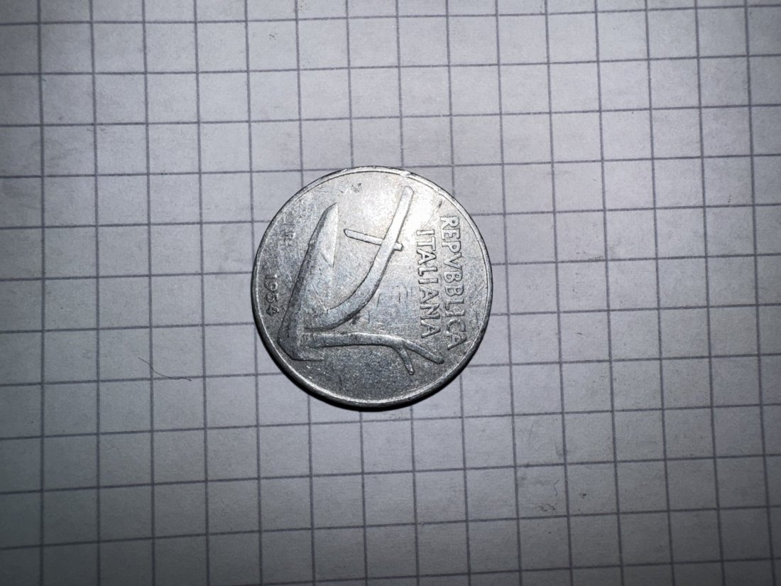  Italien, 10 Lire, 1954   