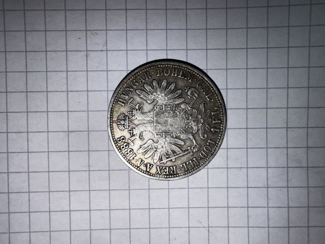  ÖSterreich, 1Florin/1Gulden, 1888   