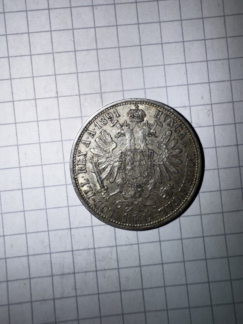  Österreich, 1Florin/1Gulden, 1891   