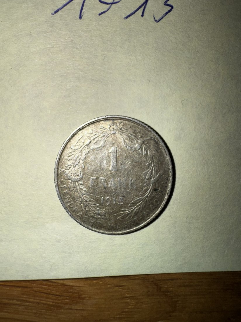  Belgien, 1 Franc, 1913   
