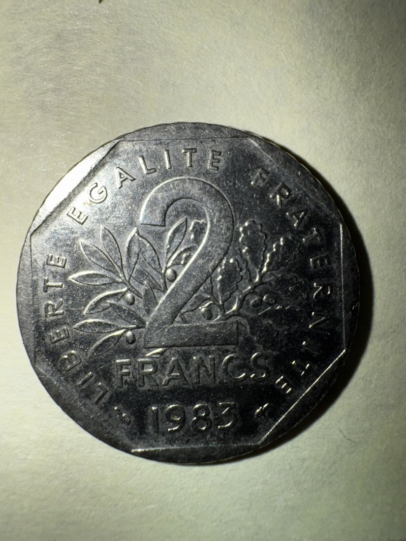 Frankreich, 2 Francs, 1983