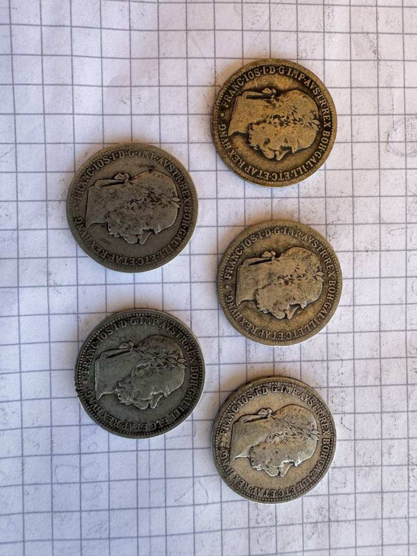  Österreich, 5x 1 Krone, 1894   